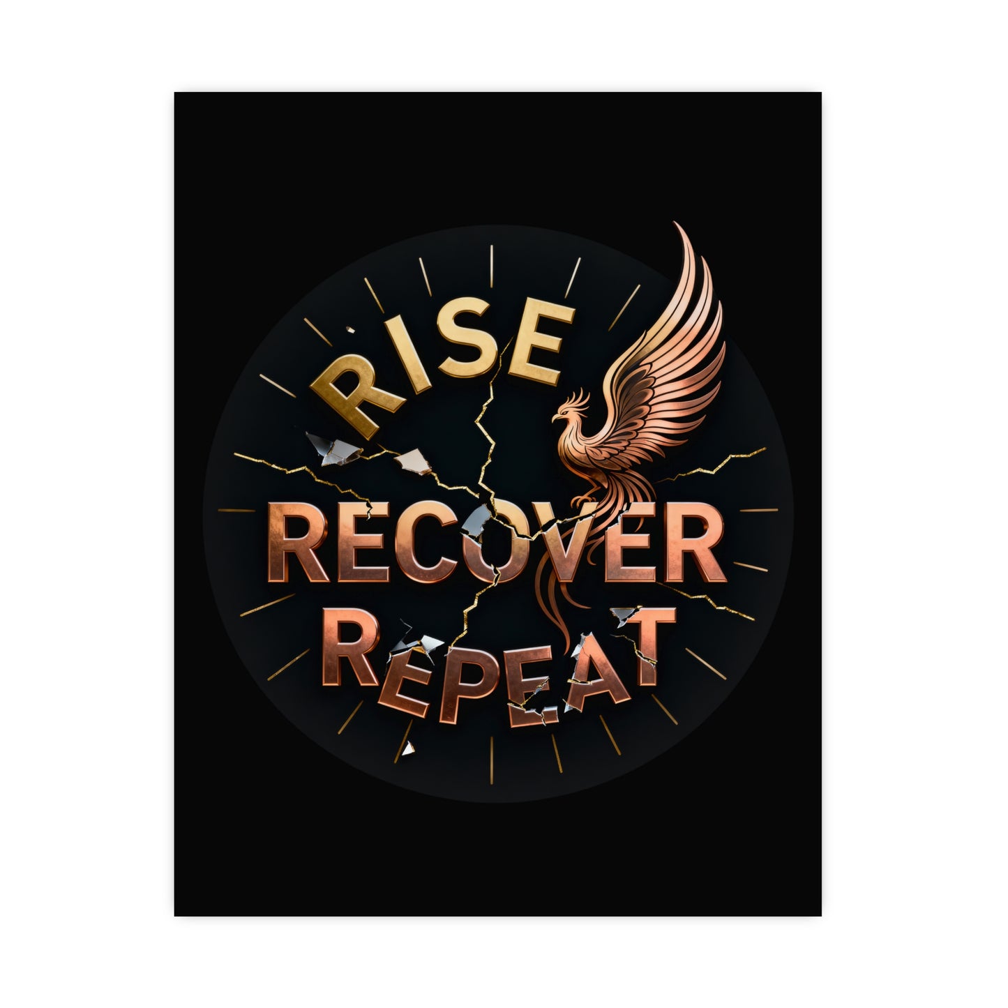 💛 Serenity - Rise Recover Repeat - Wal Art