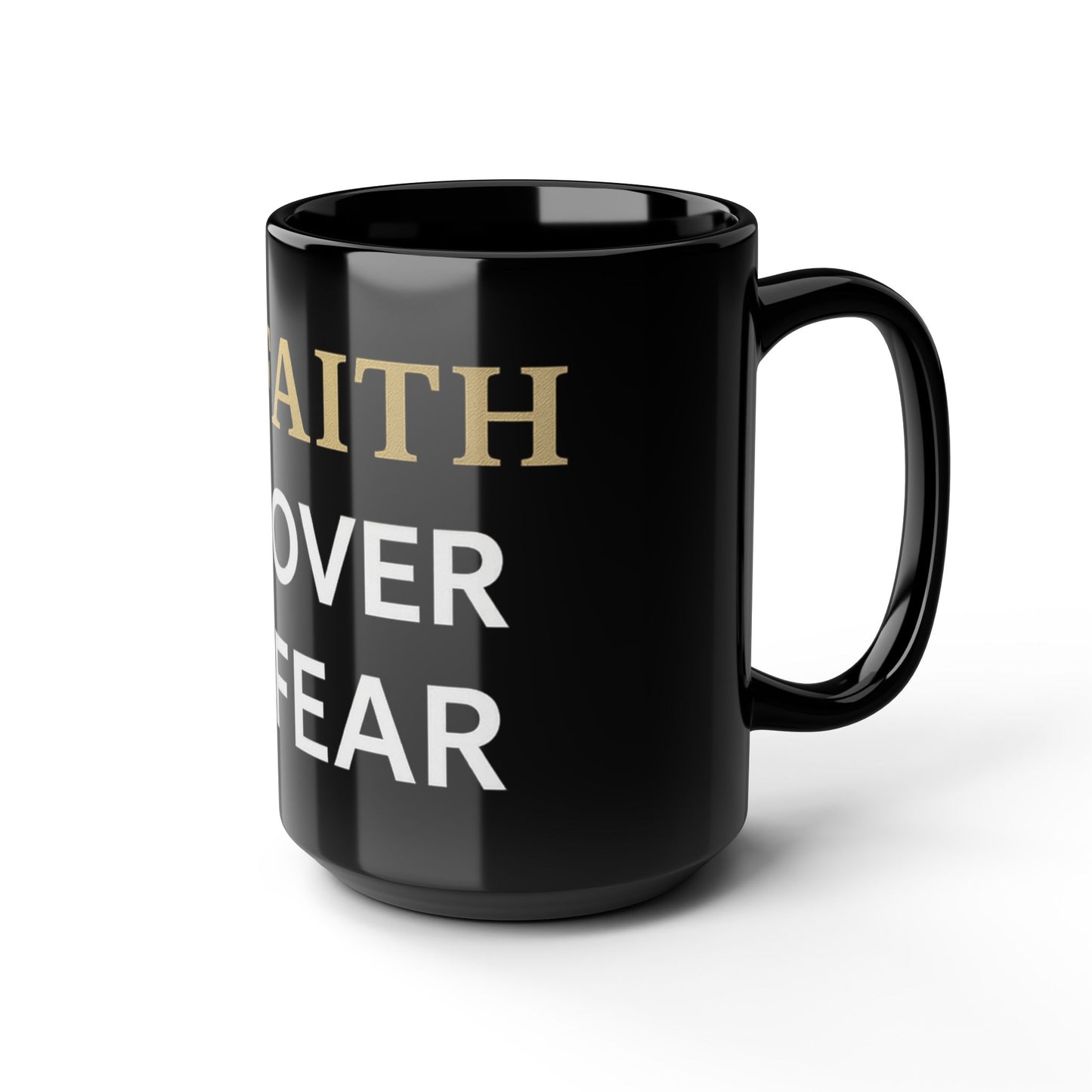 Ribbon of Strength Faith Over Fear Mug-II