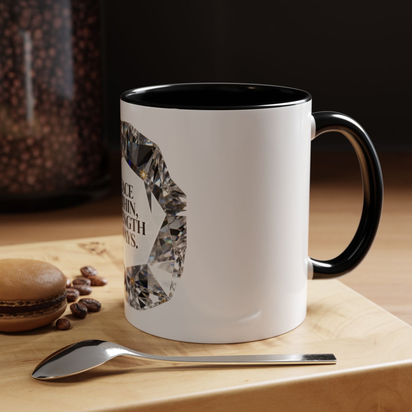 🖤 B&W - Peace Within, Strength Always Mug