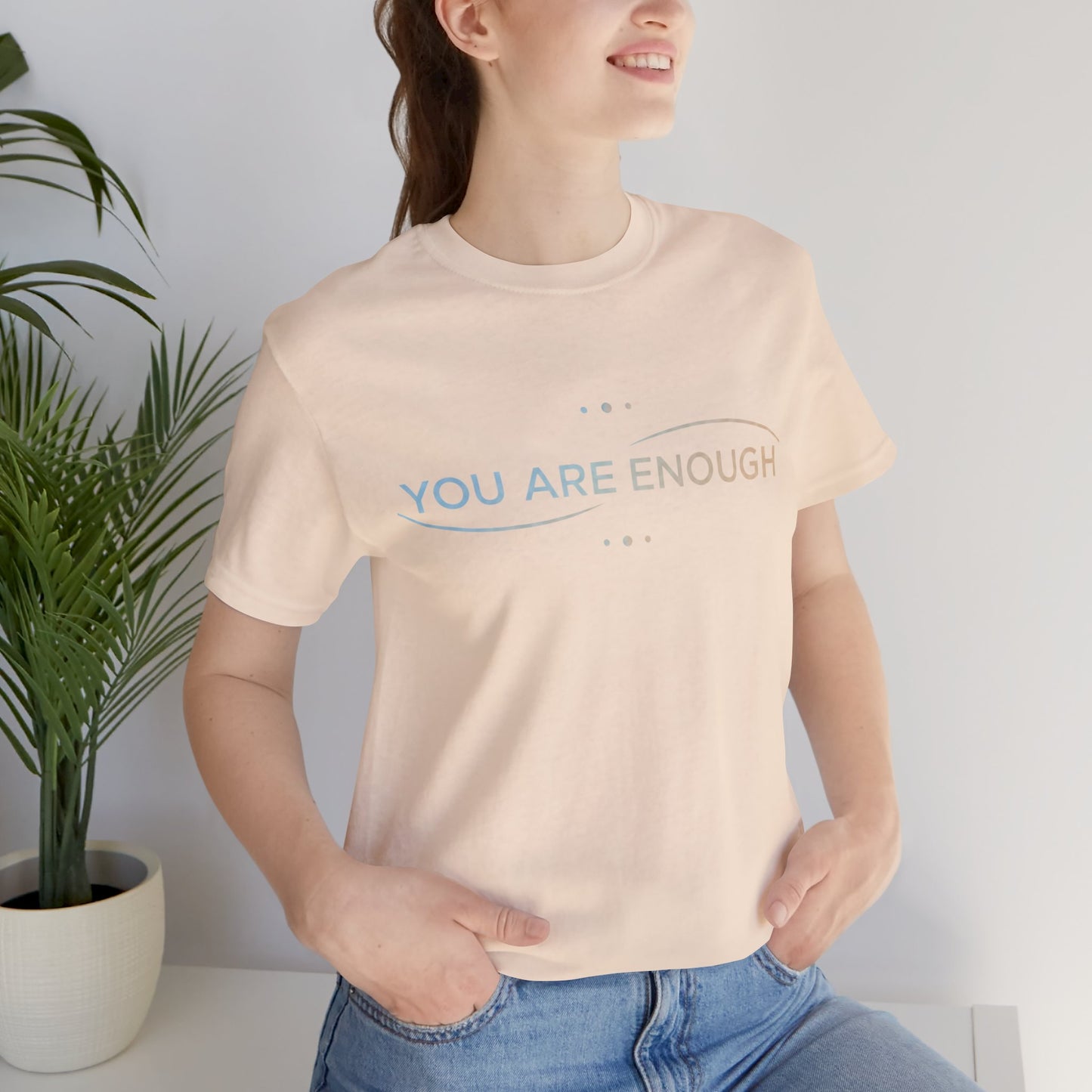 💛 You Are Enough – Strength & Serenity Affirmation Tee