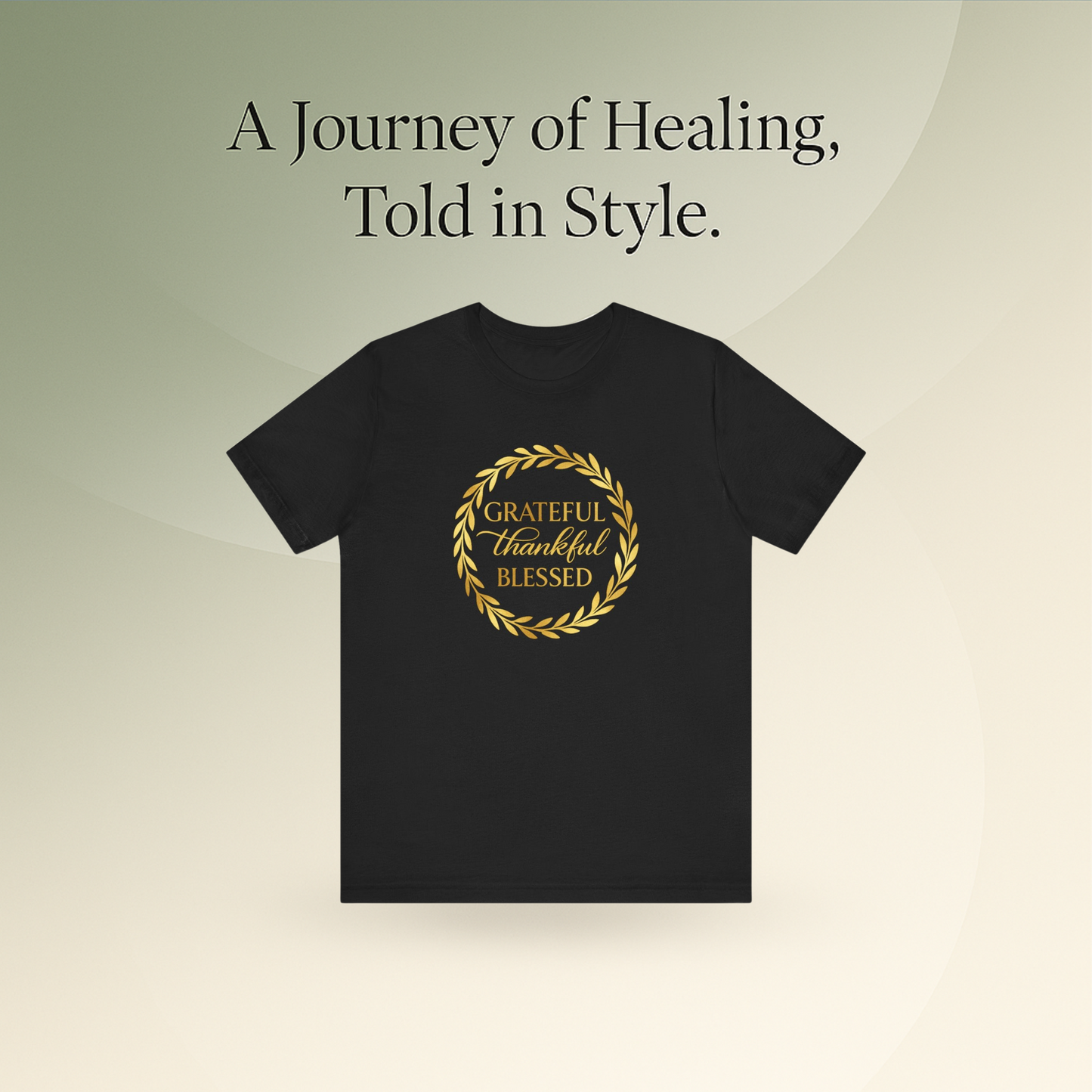 🖤 B&W - Grateful Thankful Blessed Tee