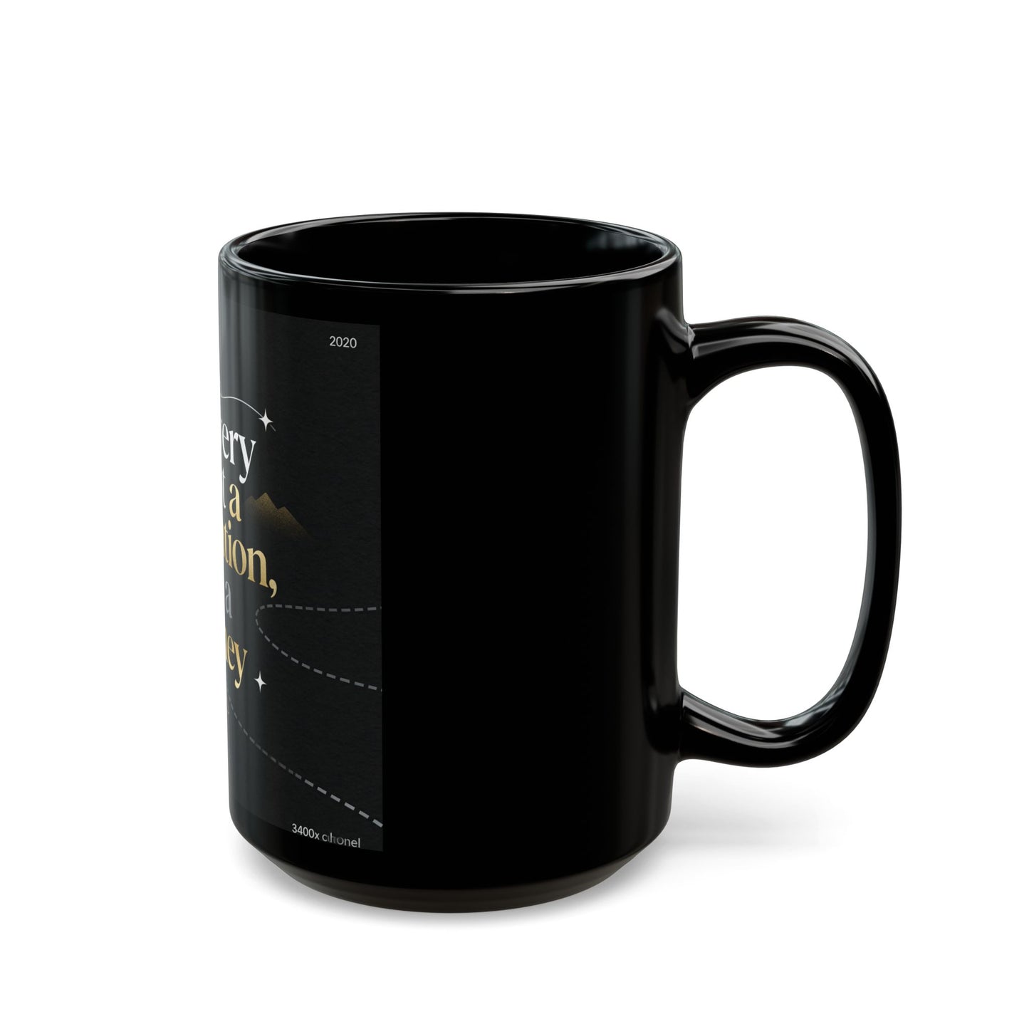 Black Mug Collection Recovery Is Not The Destination Mug