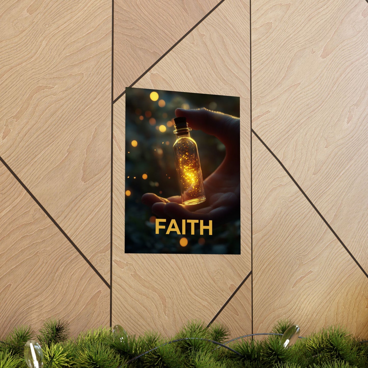 ✝️ Faith - Light in the Darkness Inspirational  Wall Art