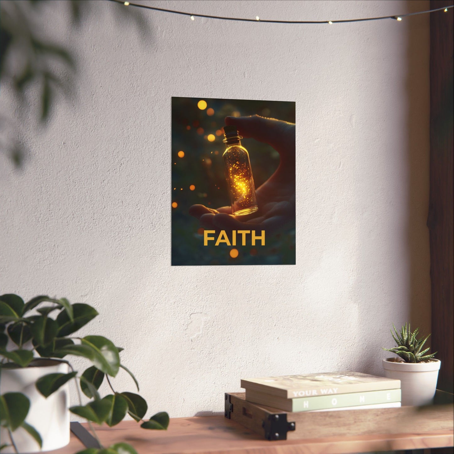 ✝️ Faith - Light in the Darkness Inspirational  Wall Art