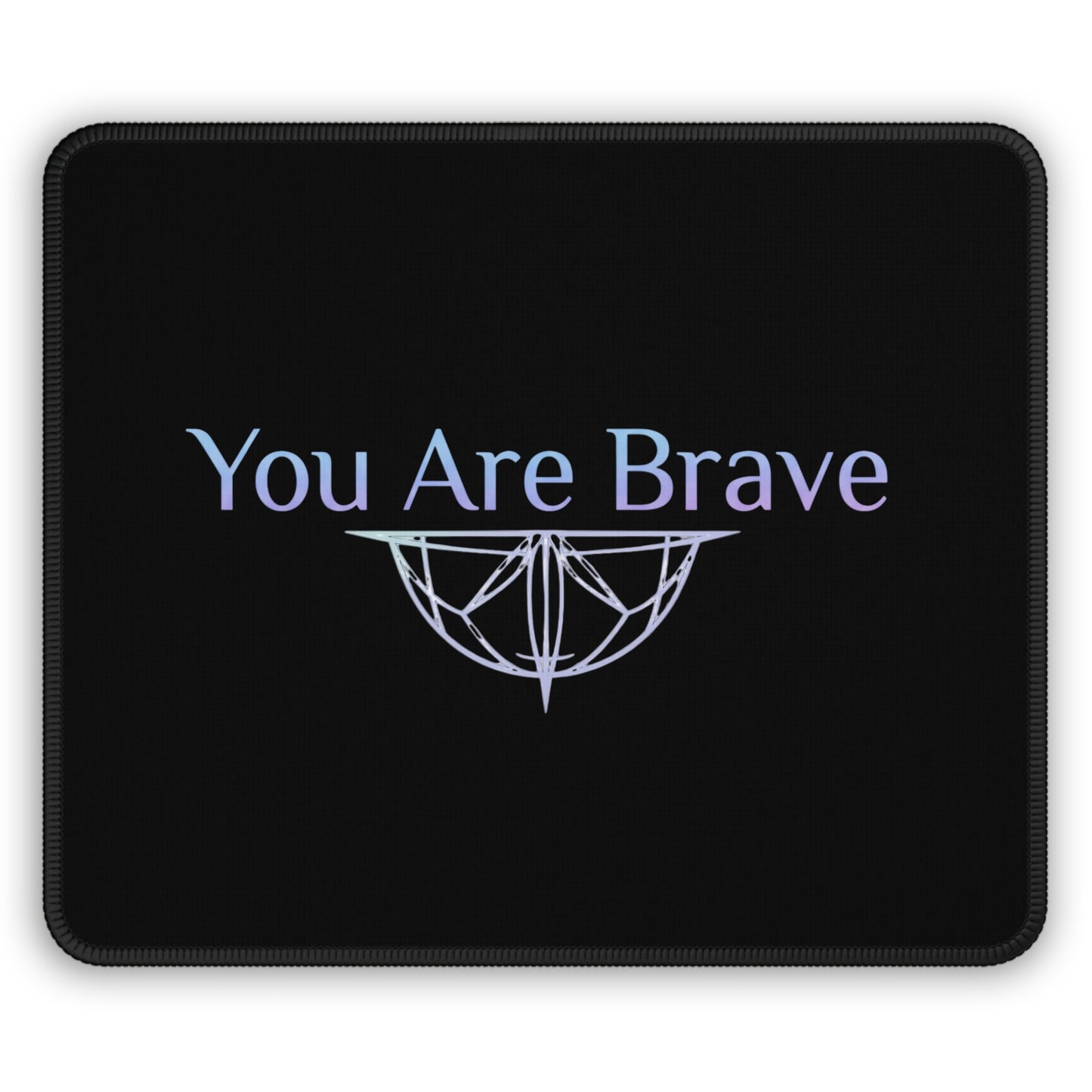 💛 You Are Brave – Strength & Serenity Affirmation Mouse Pad