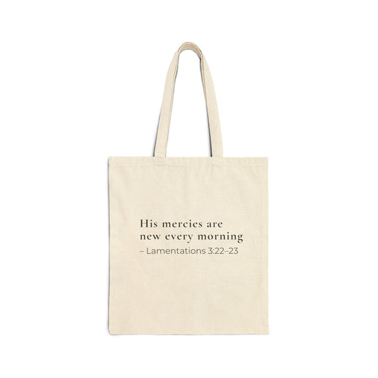 🕊️ Renewed Strength Scripture Tote | His Mercies Are New Every Morning