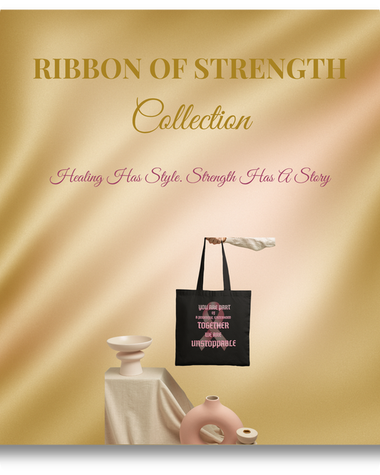 Ribbon of Strength Empowering Sisterhood Tote
