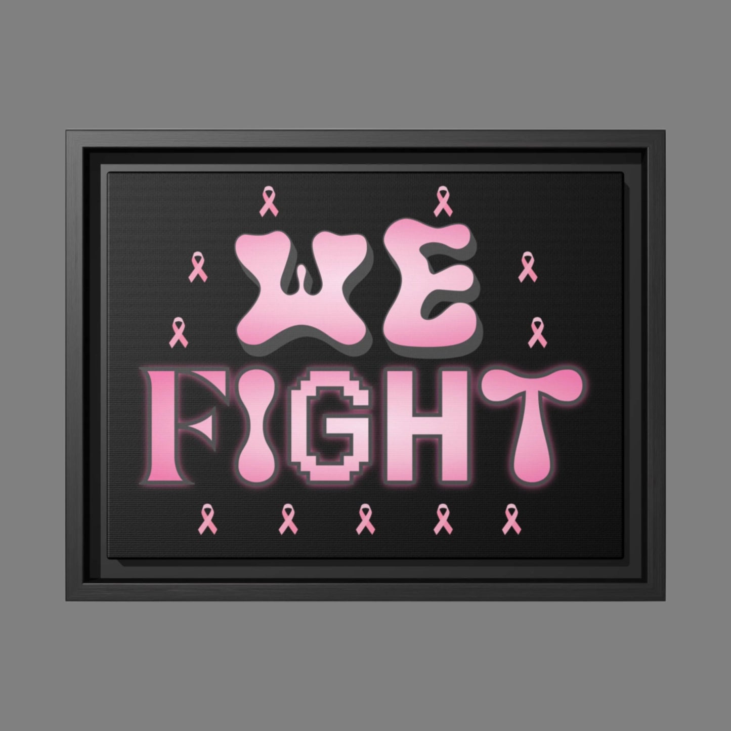 Inspirational Art Print, Motivational Framed Wall Decor, Breast Cancer Awareness Gift, Supportive Home Decor, Empowering Statement Piece