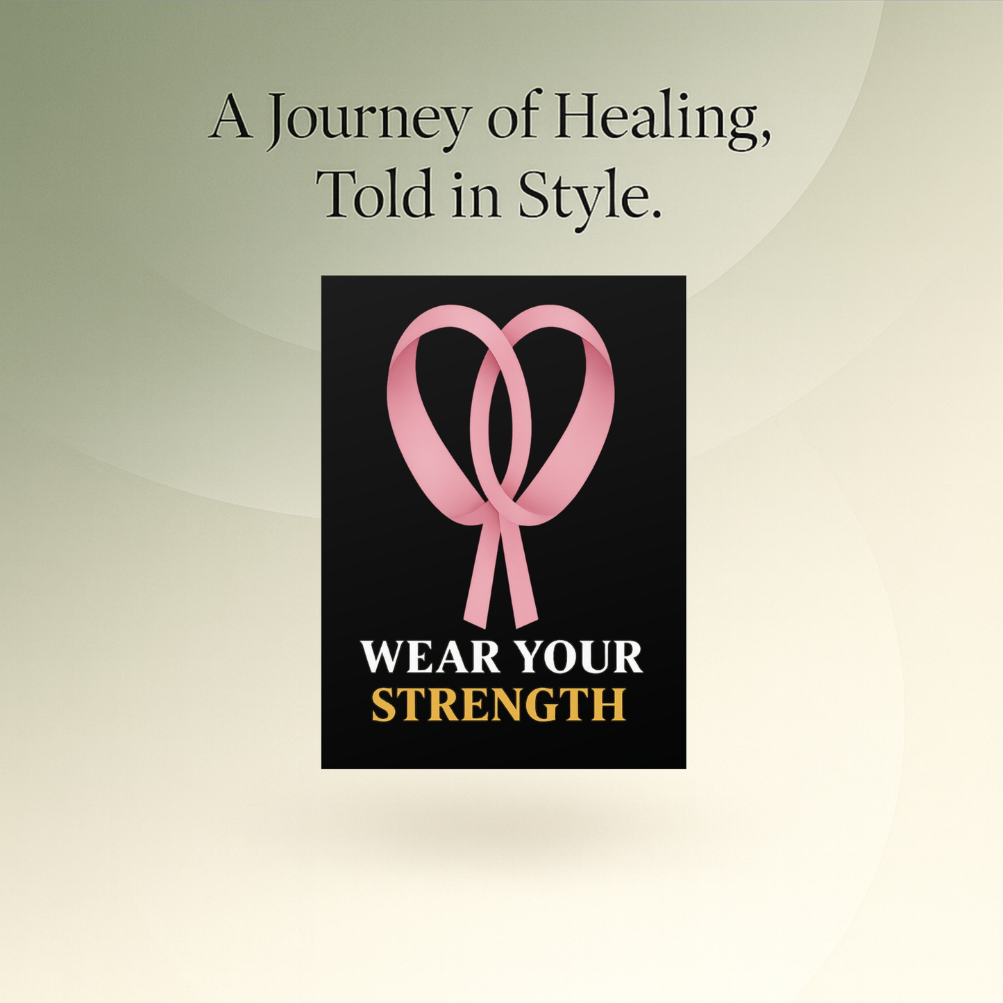 🌸 Ribbon – Wear Your Strength Wall Art