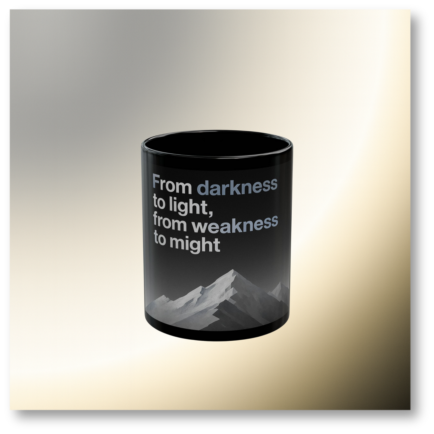 🌿Black -  From Darkness to Light Mug