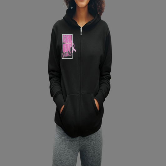 Hooded Sweatshirt - 'Girl Got Goals' Breast Cancer Awareness Hoodie