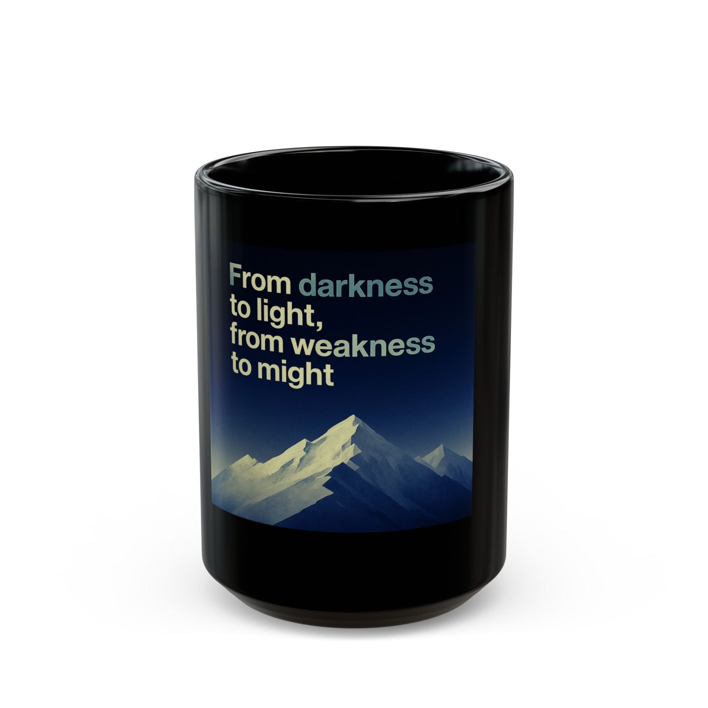 Black Mug Collection From Darkness to Light Mug