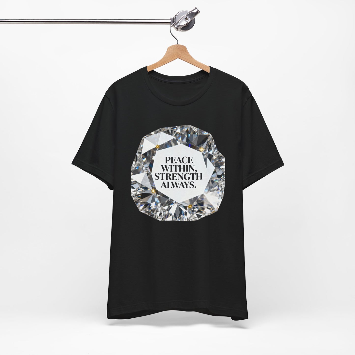 Black and White Peace Within Strength Always Tee