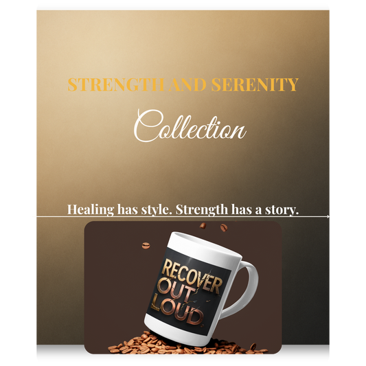 Strength and Serenity Recover Out Loud Mug