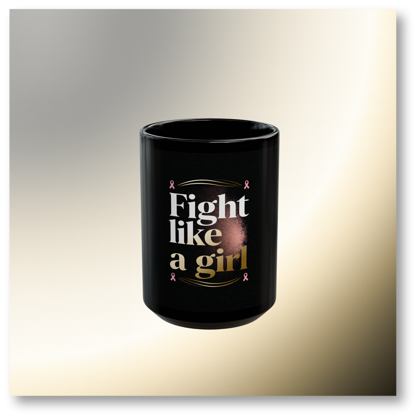 🌿Black - Fight Like a Girl Mug