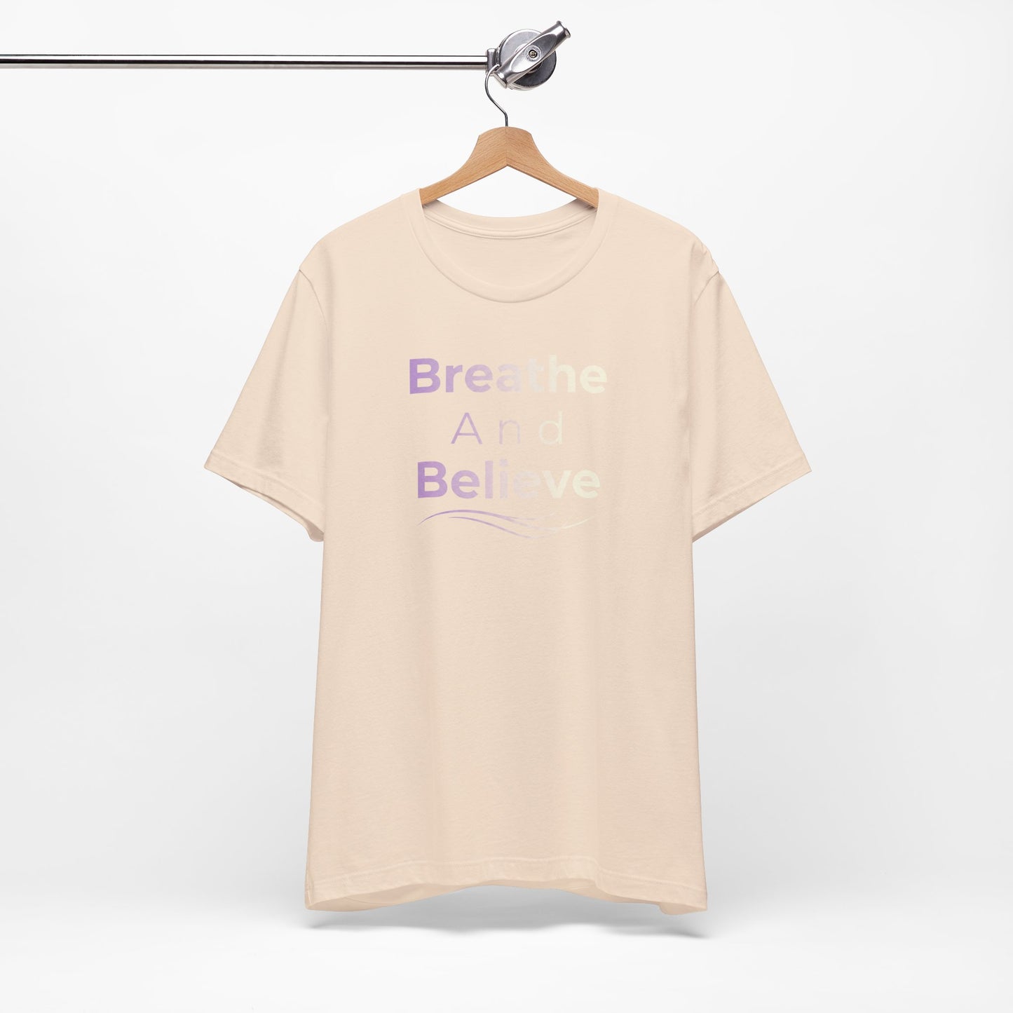 💛 Breathe and Believe – Strength & Serenity Affirmation Tee