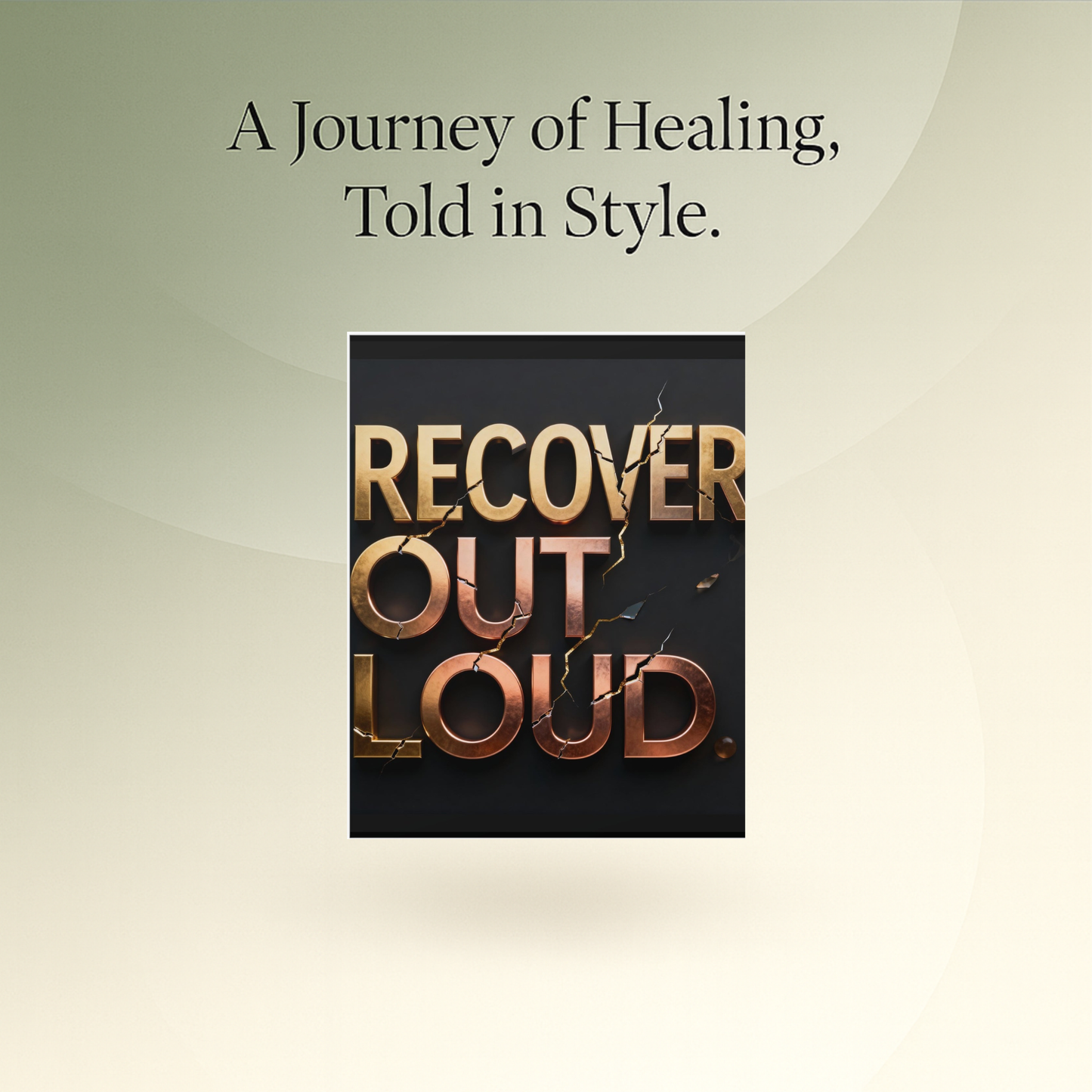 💛 Serenity - Recover Out Loud Wall Art