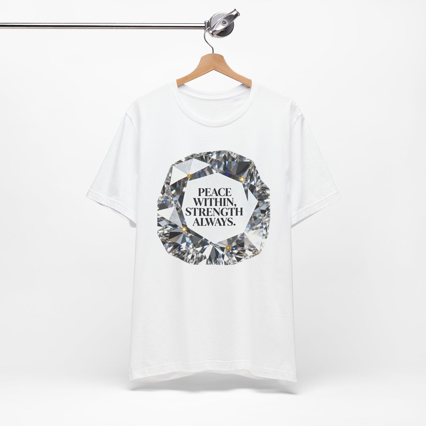Black and White Peace Within Strength Always Tee