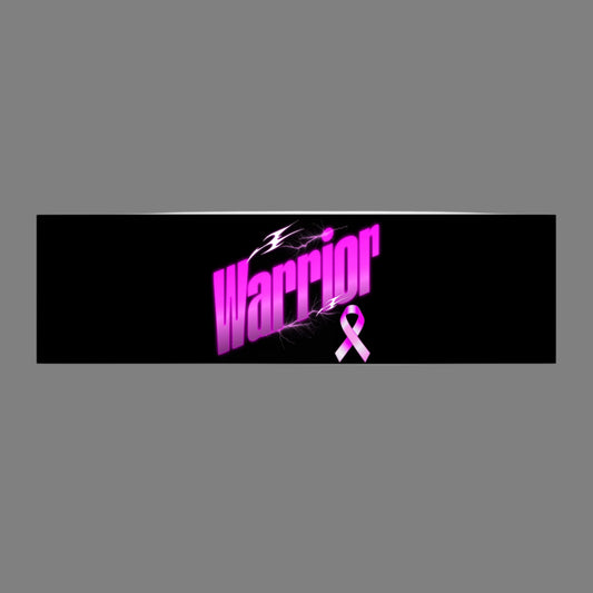 Empowering Bumper Stickers | Warrior Design for Breast Cancer Awareness | Car Decals, Support Stickers, Pink Ribbon, Positive Vibes