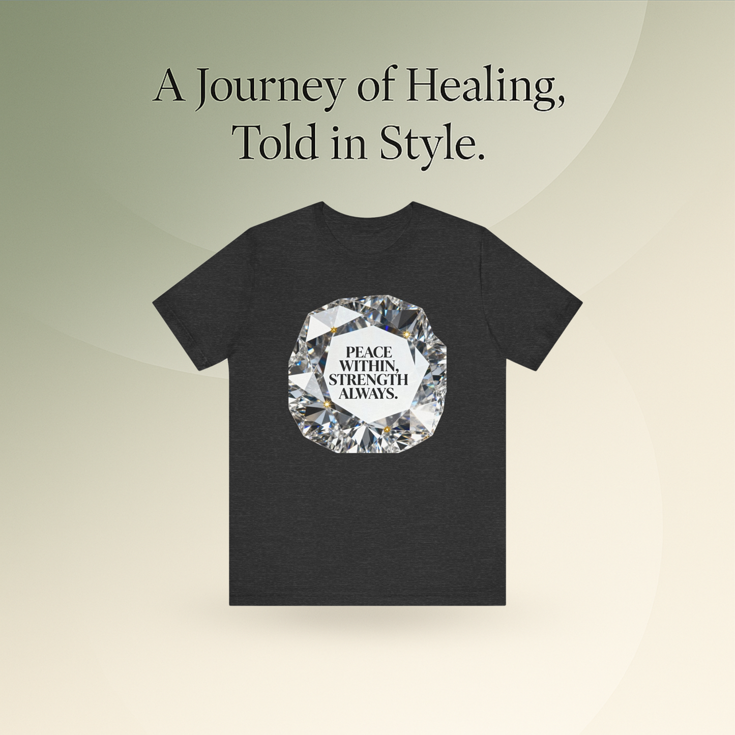 🖤 B&W - Peace Within Strength Always Tee