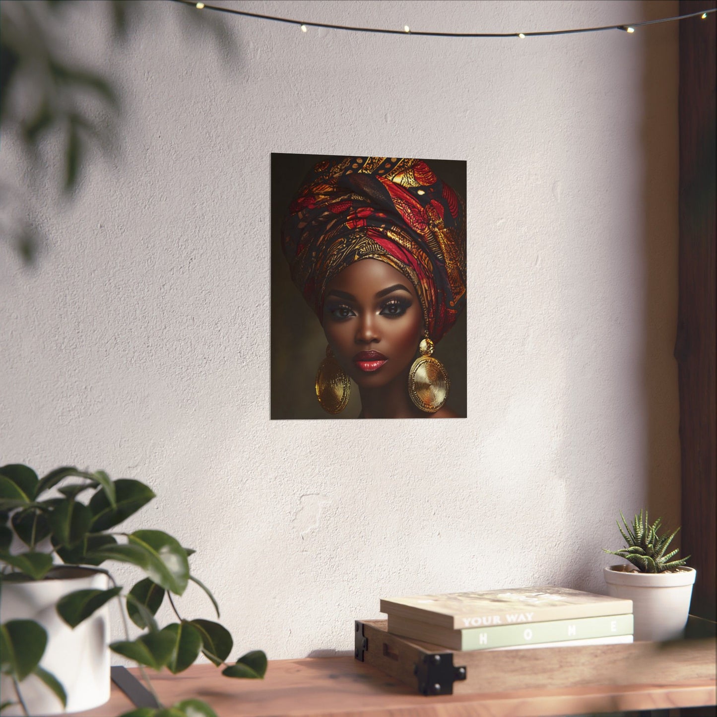 👑 Crowned in Strength - Empowered Beauty Wall Art