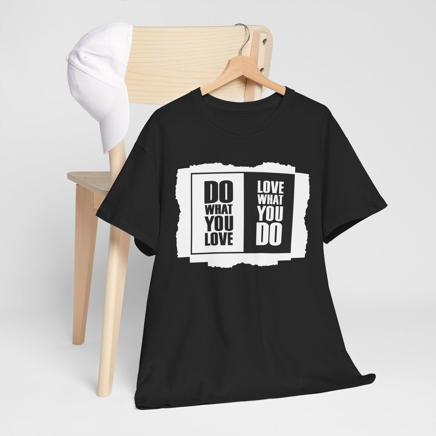 Inspiring Unisex Heavy Cotton Tee - "Do What You Love, Love What You Do"
