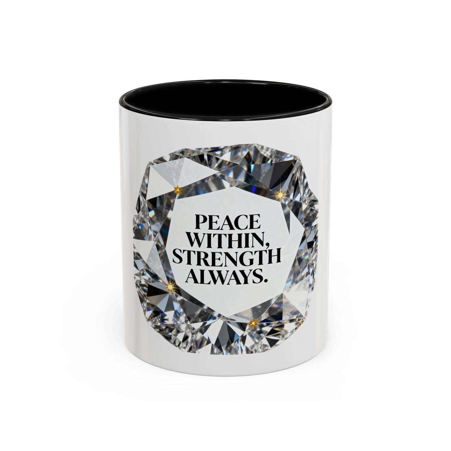 🖤 B&W - Peace Within, Strength Always Mug