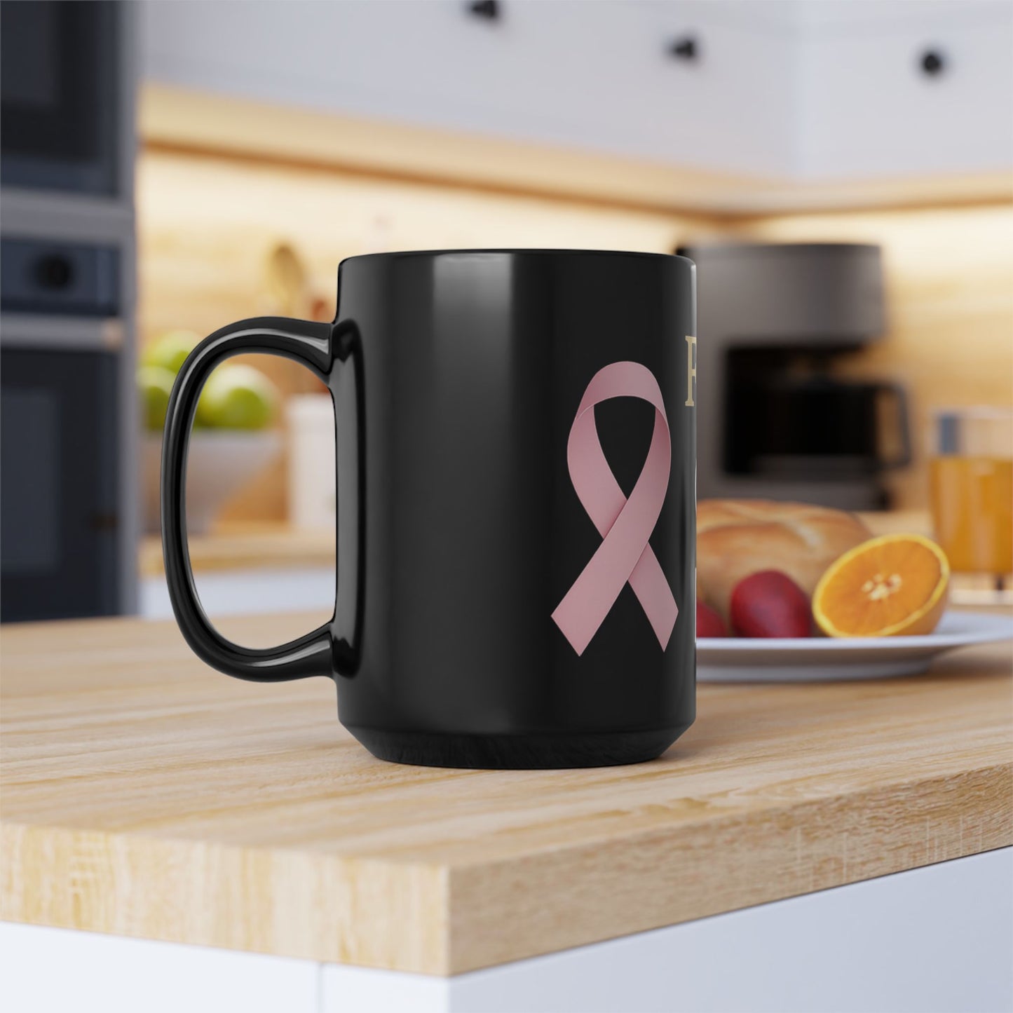 Ribbon of Strength Faith Over Fear Mug-II