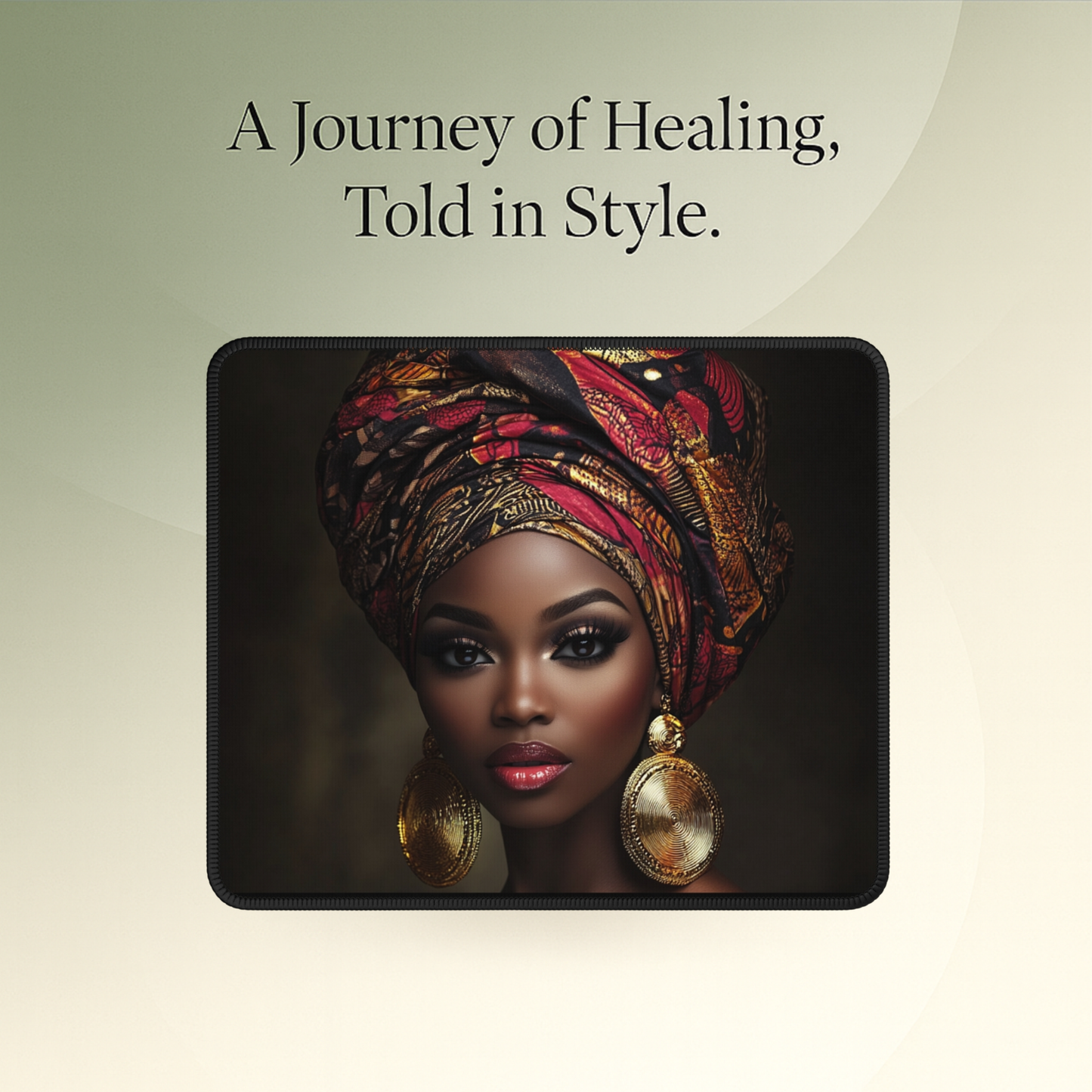 👑 Crowned in Strength – Empowered Beauty Mouse Pad