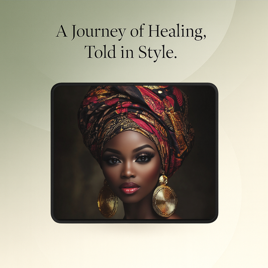 👑 Crowned in Strength – Empowered Beauty Mouse Pad