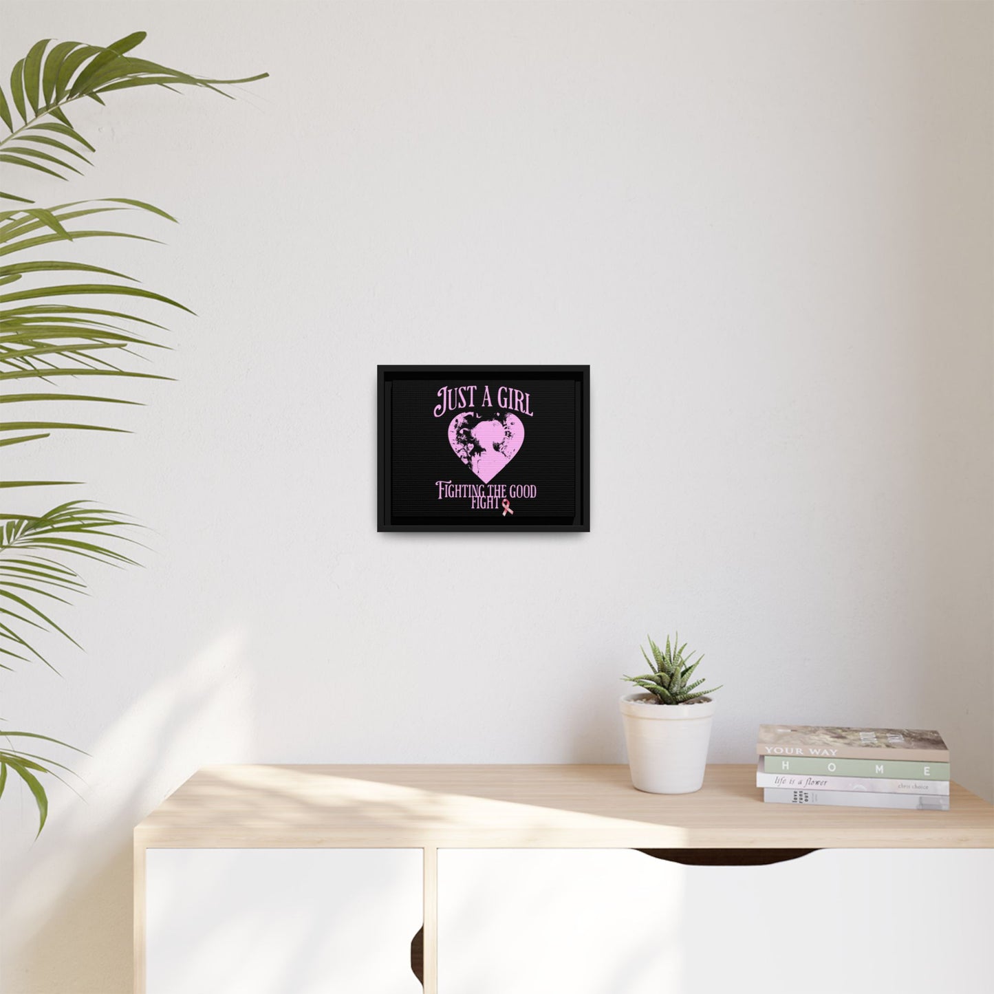 Empowering Wall Art Print, Inspirational Decor, Breast Cancer Awareness, Just a Girl Fighting the Good Fight, Gift for Women, Home [...]