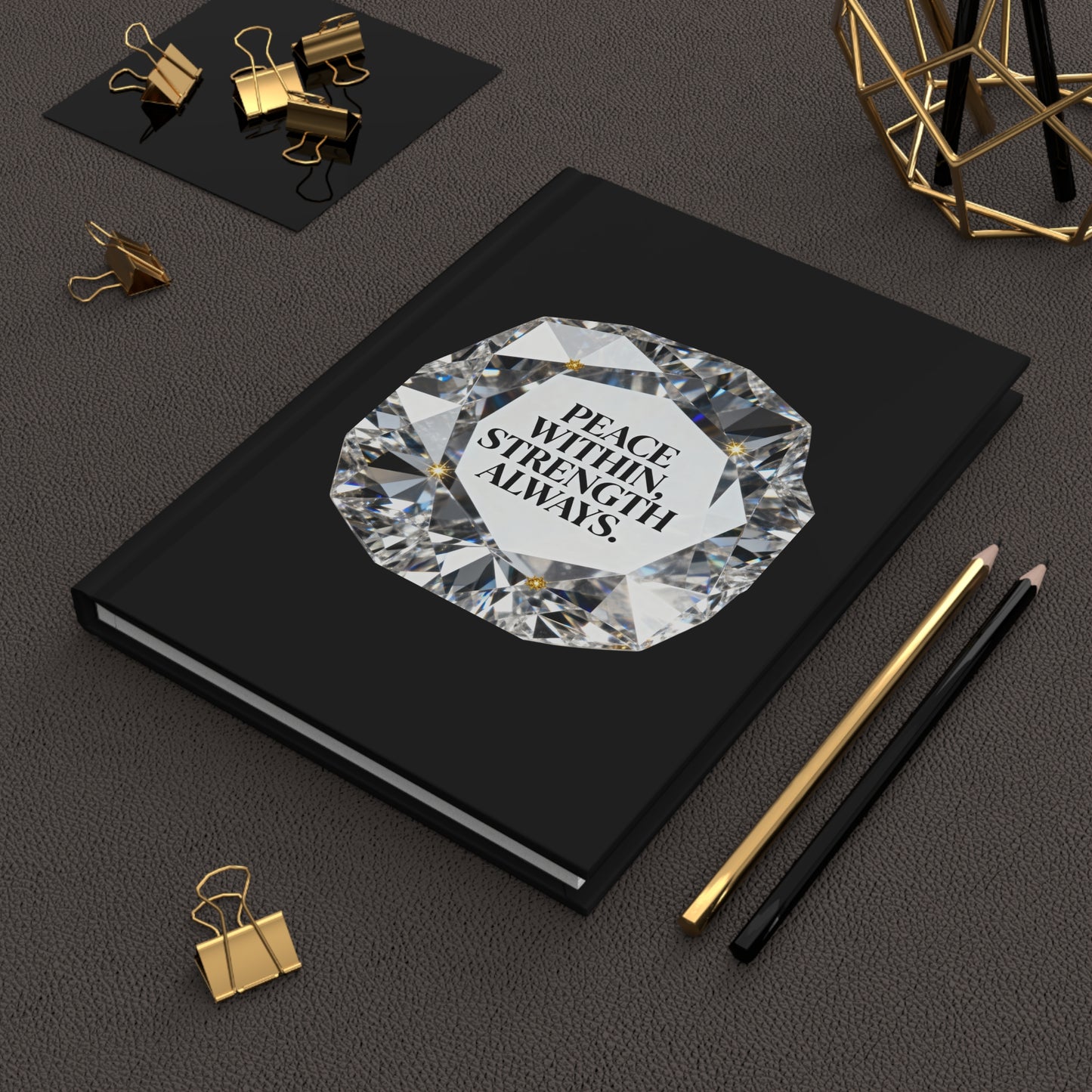 🖤 B&W - Peace Within Strength Always Journal