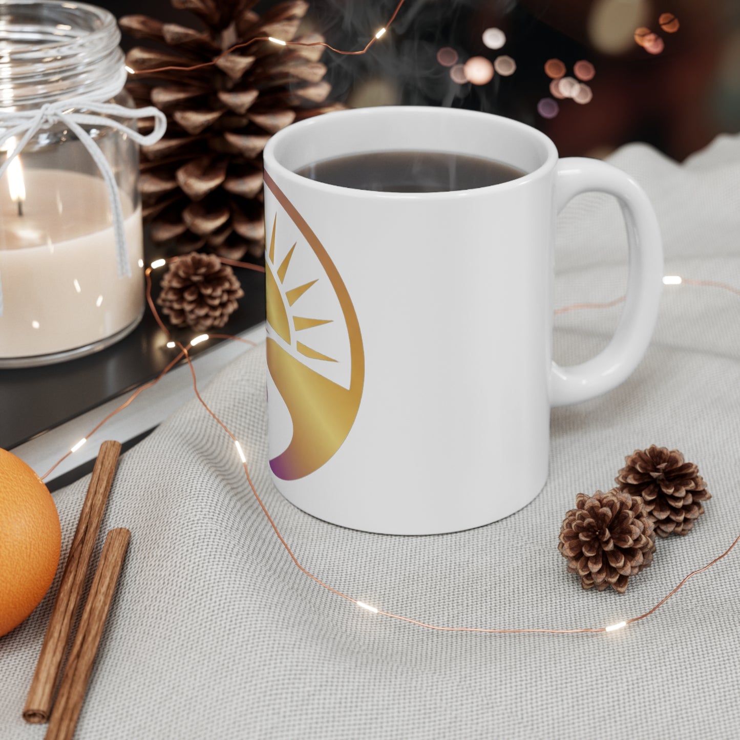 🌅 Rise Strong – Sunrise Path Mug