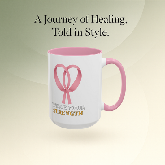 🌸 Ribbon – Wear Your Strength Mug
