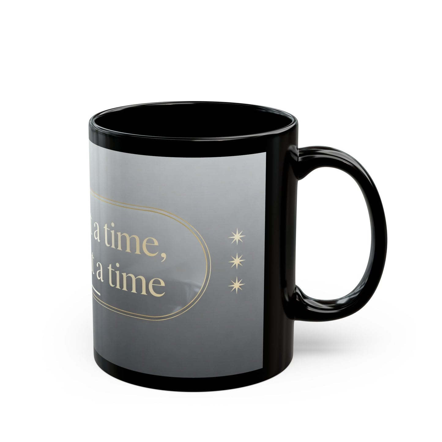 Black Mug Collection One Day At A Time Tee