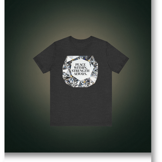 Black and White Peace Within Strength Always Tee