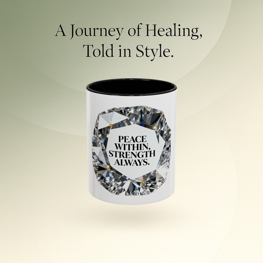🖤 B&W - Peace Within, Strength Always Mug
