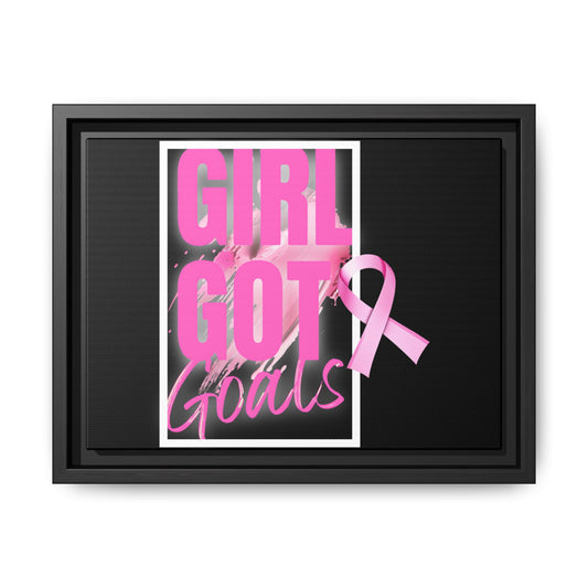 "Girl Got Goals" Canvas Art