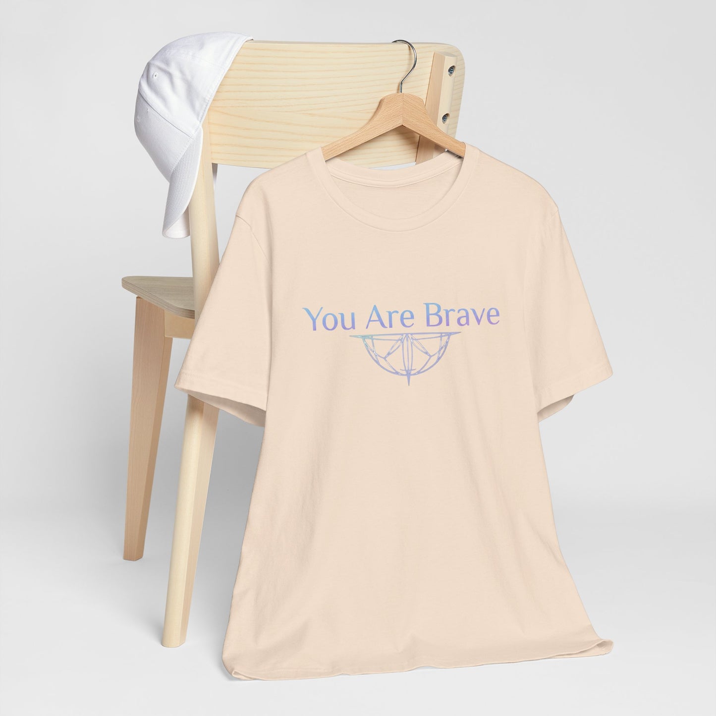 💛 You Are Brave – Strength & Serenity Affirmation Tee