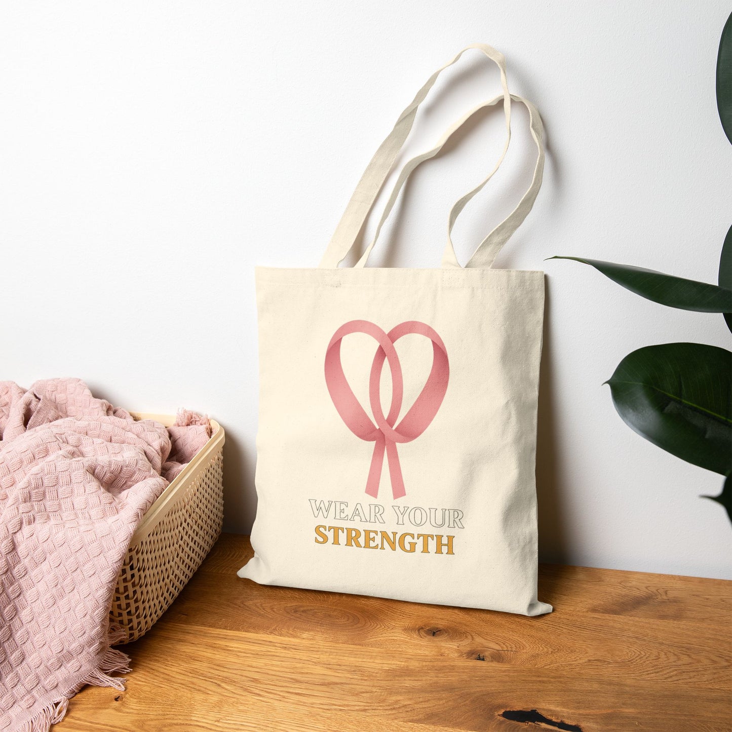 🌸 Ribbon - Wear Your Strength Tote