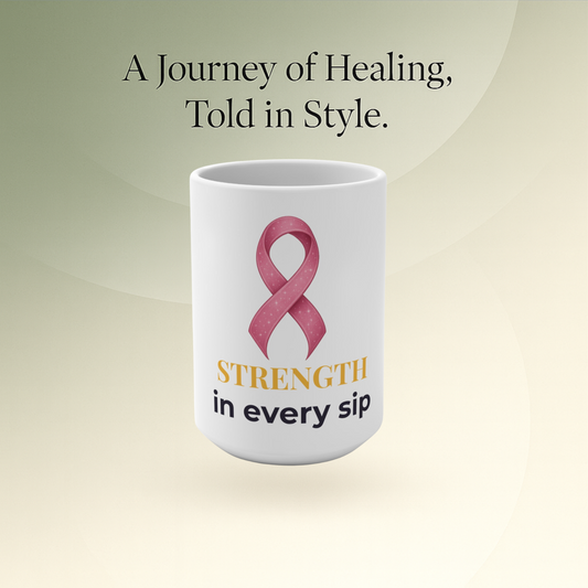 🌸 Ribbon - Strength in Every Sip Mug (15 oz)