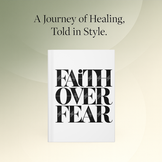 Black and Whte Faith over Fear Journal