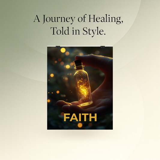 ✝️ Faith - Light in the Darkness Inspirational  Wall Art