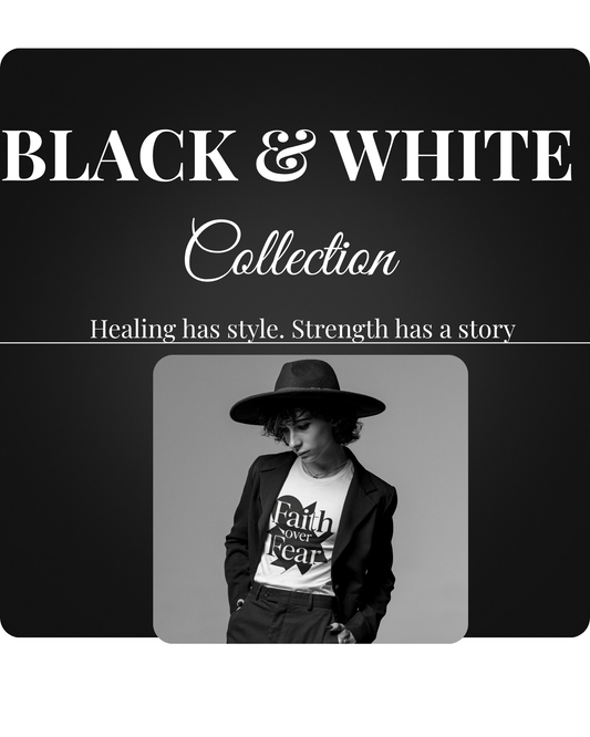 Black and White Faith Over Fear Tee