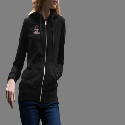 Unisex Full Zip Hoodie - "Together We Are Unstoppable", Cozy Sweatshirt, Inspirational Hoodie for Friends, Gift for Her, Motivational Apparel
